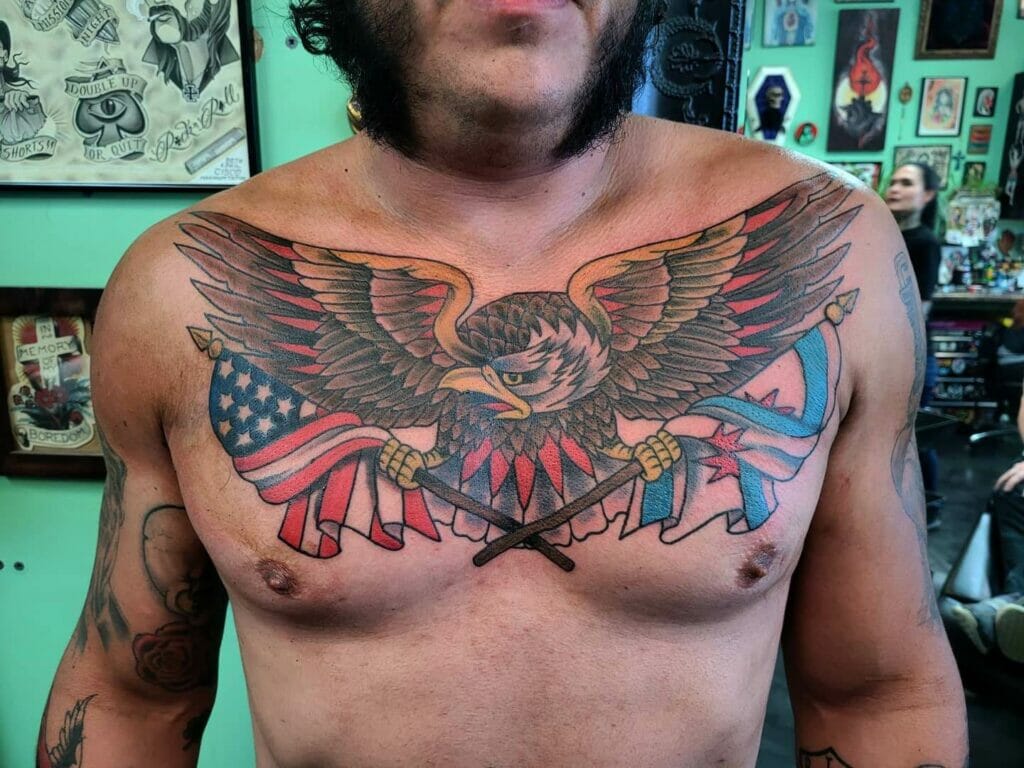 The American Traditional Eagle Tattoo