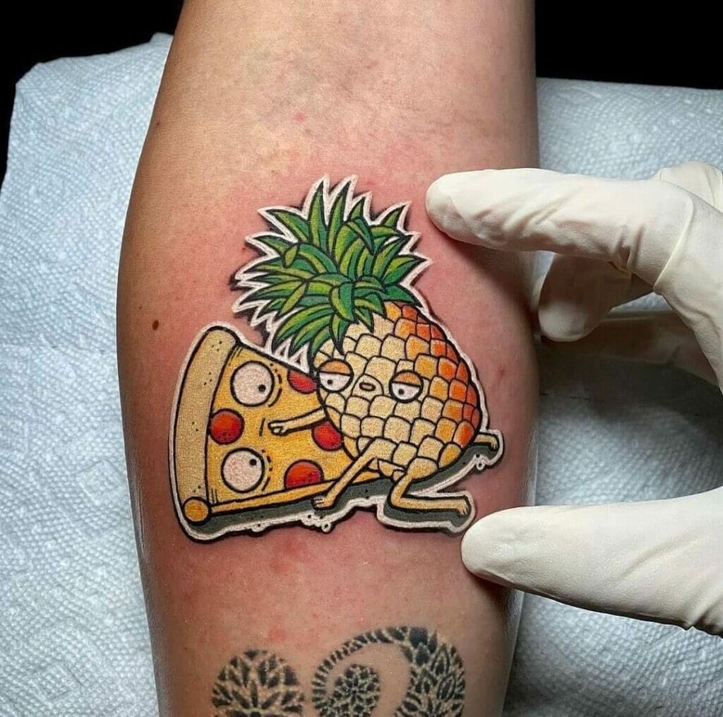 Pineapple On Pizza Tattoo
