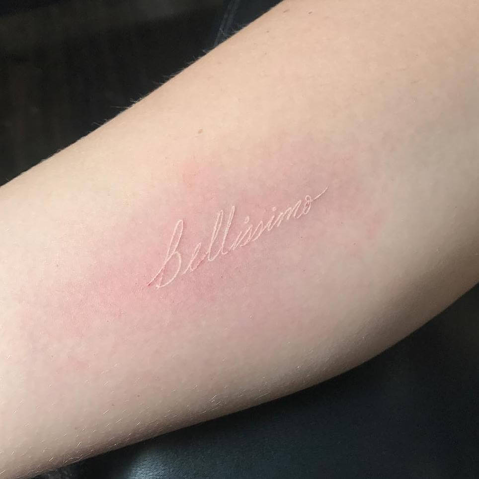 Charming one-word tattoo for the women