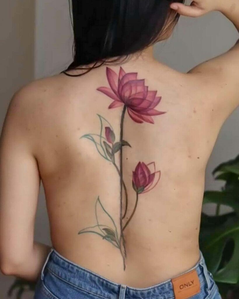 Lotus Scar Tattoo