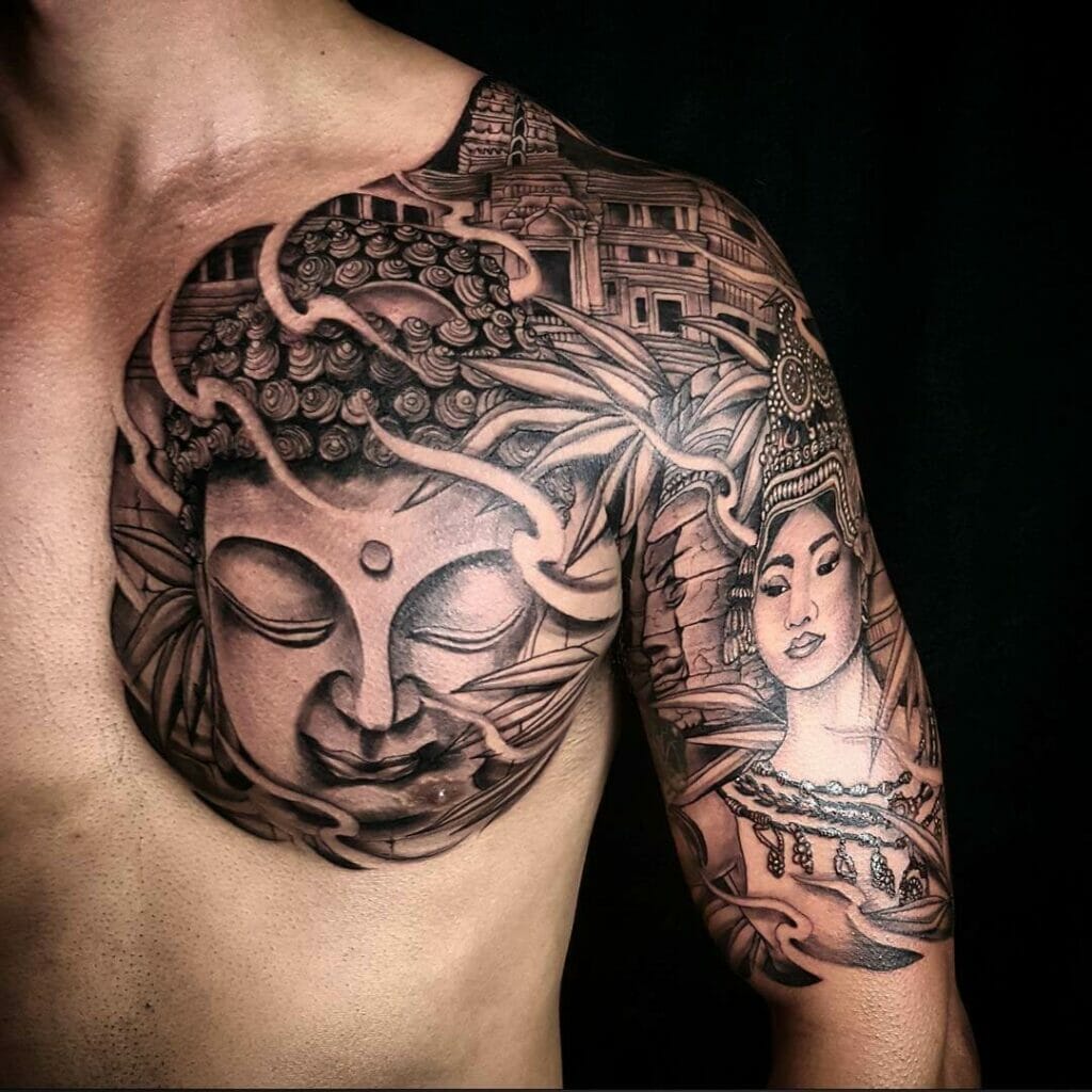 Script Buddhist Sutras Sacred Tattoo
