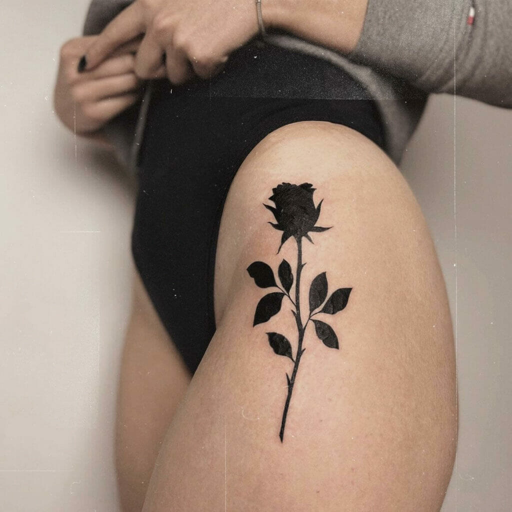 153 Black Roses Tattoos Stock Photos HighRes Pictures and Images  Getty  Images