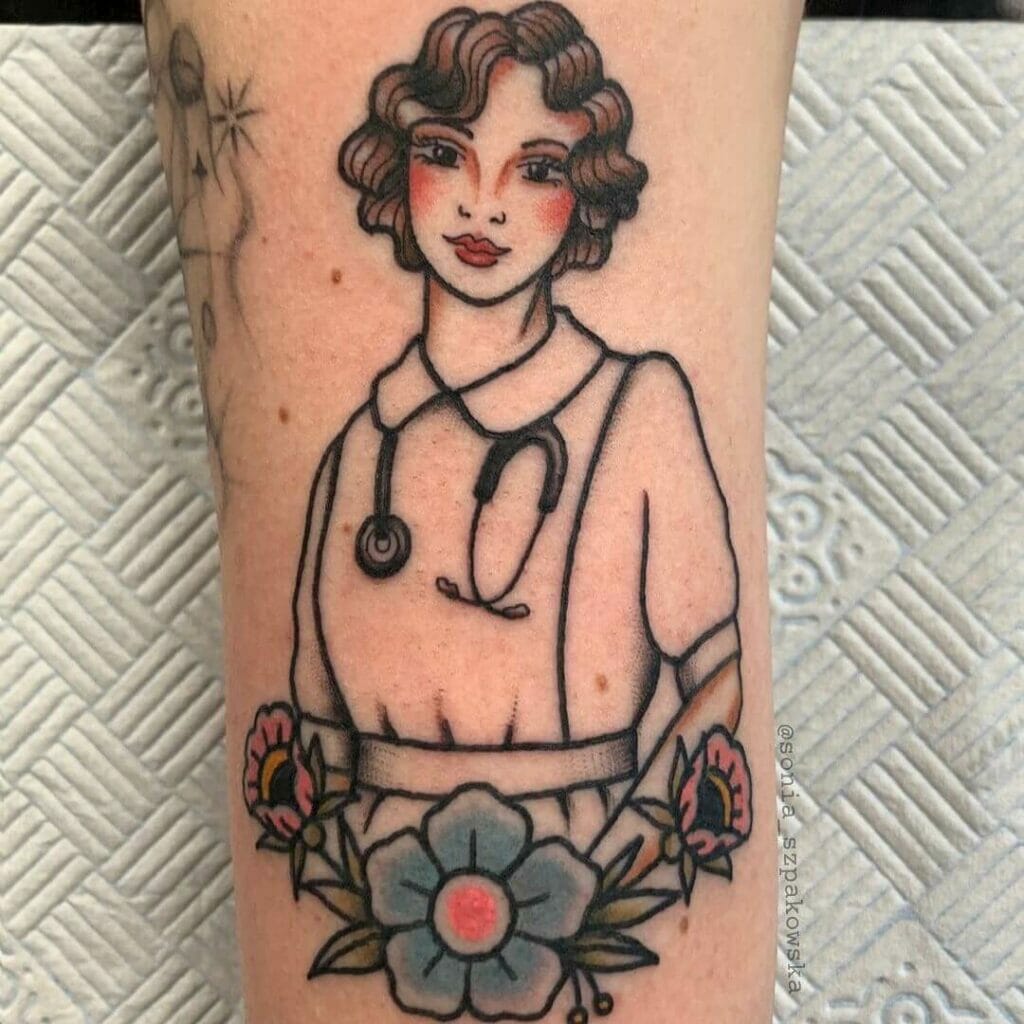 Neo-Traditional Medical Tattoo