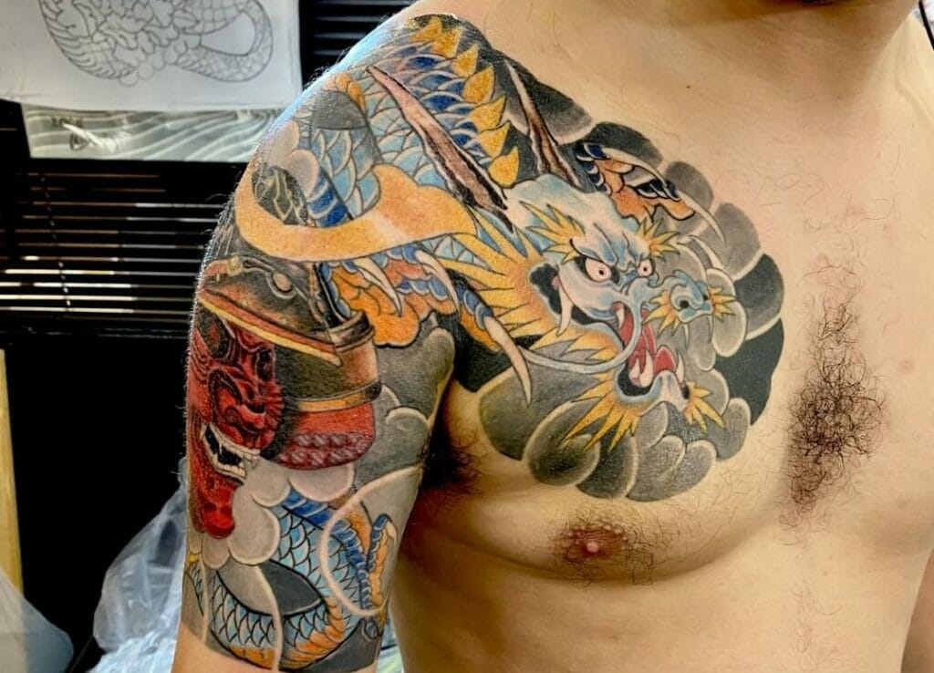 Japanese Chest Tattoo