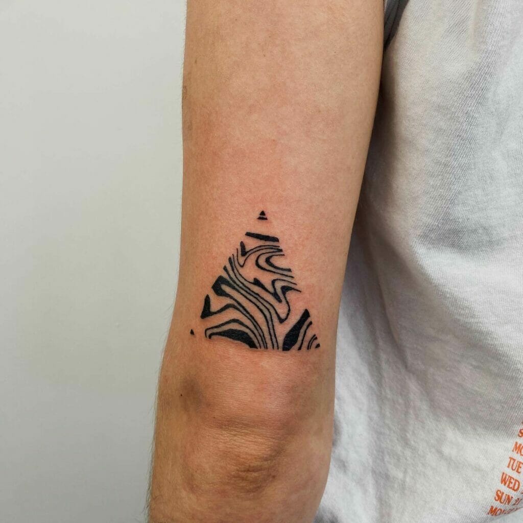 The Abstract Black Triangle Tattoo
