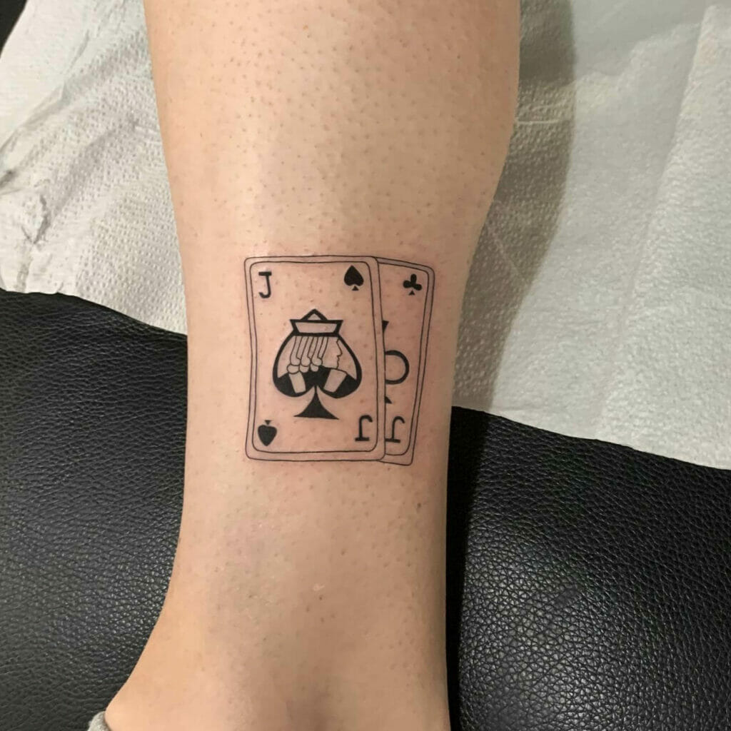 Simple Jack Of Spades Tattoo