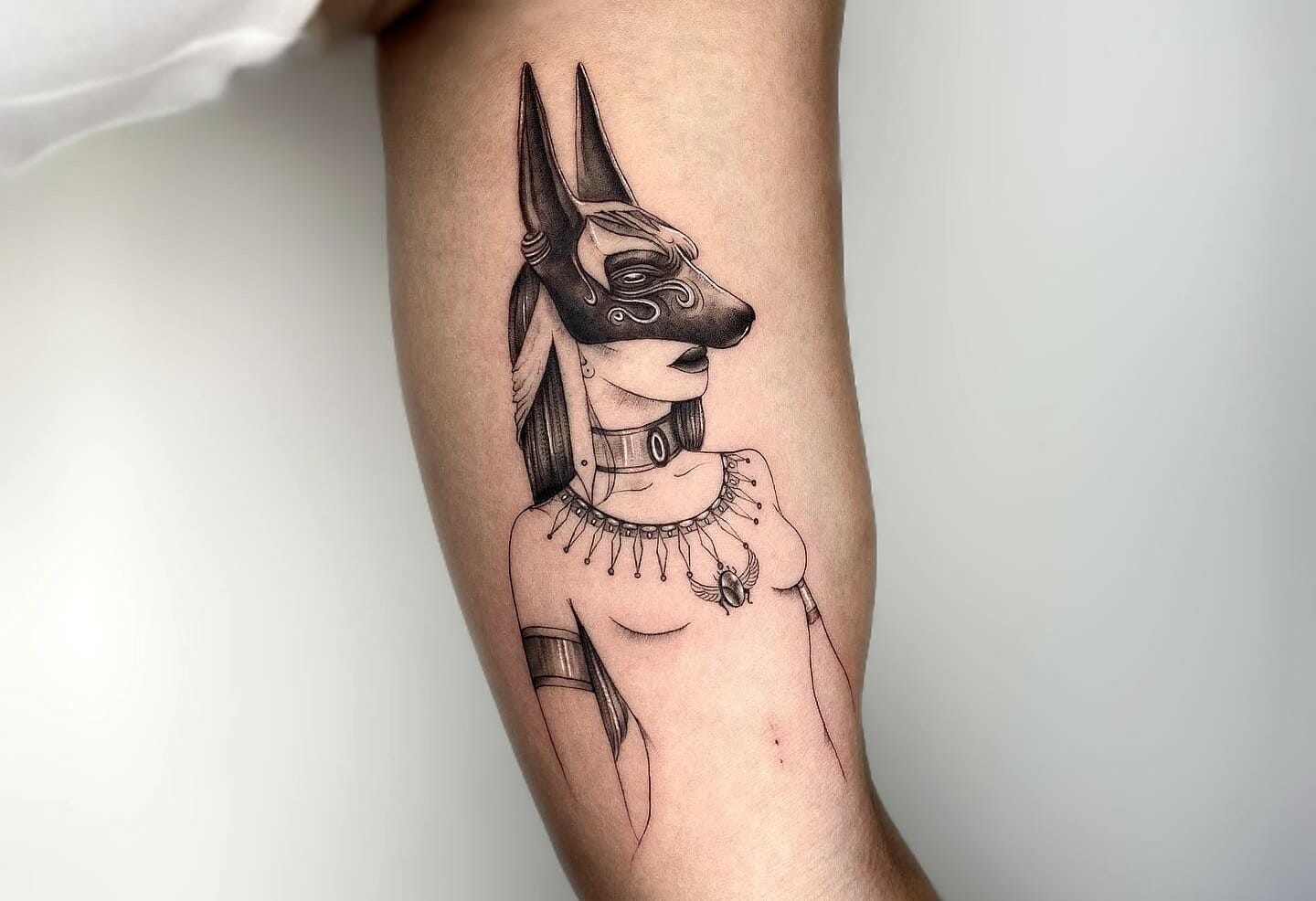 Tattoo of powerful and enigmatic Egyptian letters | tattoos
