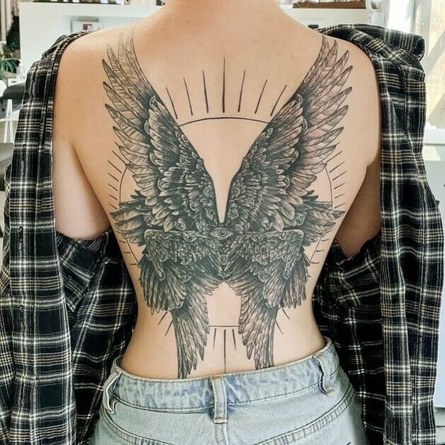 Gothic Angel Tattoo