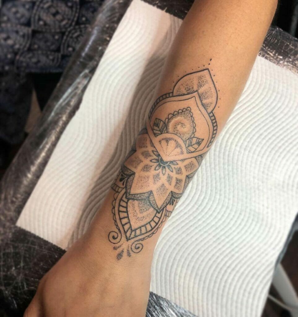 Wrist Beautiful Mandala Tattoo
