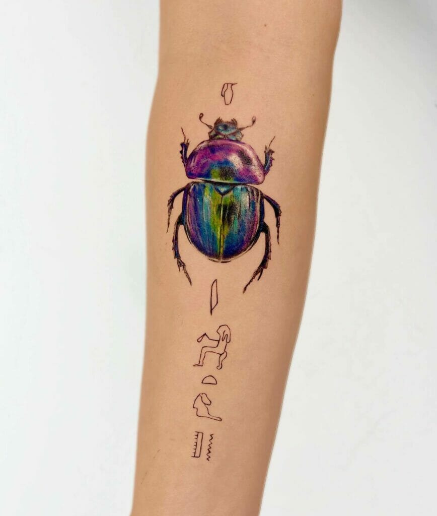 Scarab Beetle Tattoo