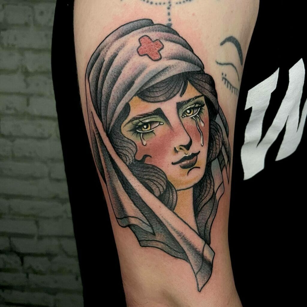 Neo-Traditional Medical Tattoo