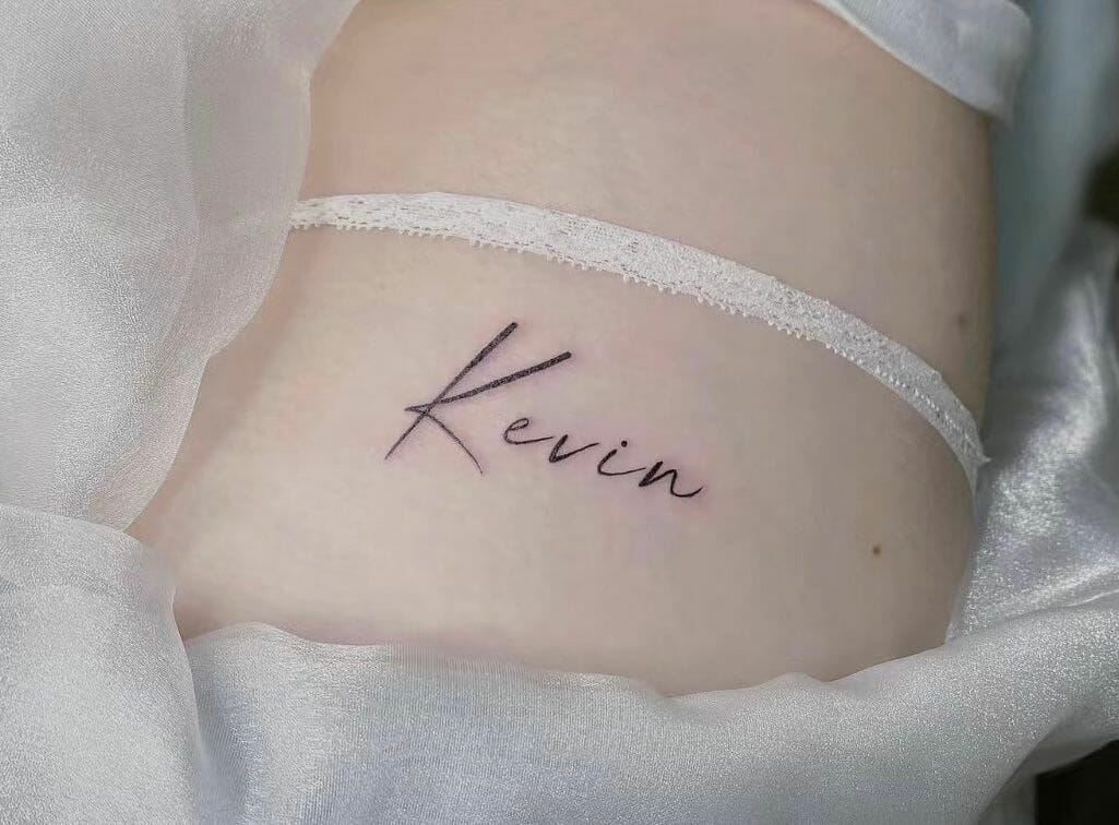 K Name Tattoo