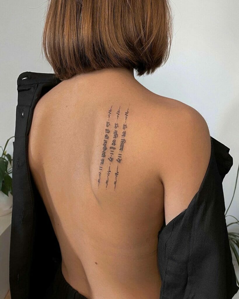 Amazing Sanskrit Sak Yant Tattoos on Back