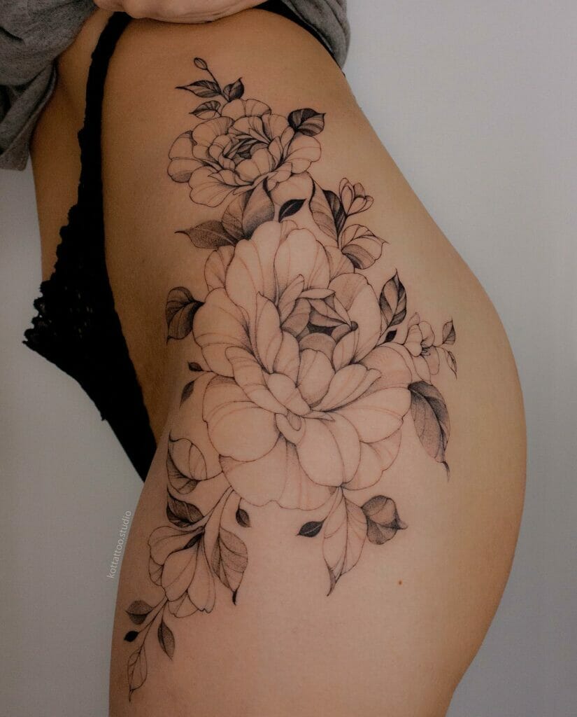 The Aesthetic Full Blossom Flower Tattoo