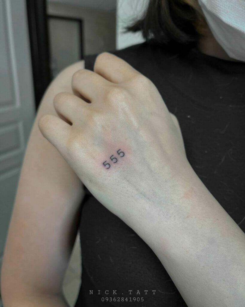 Plain 555 Tattoo