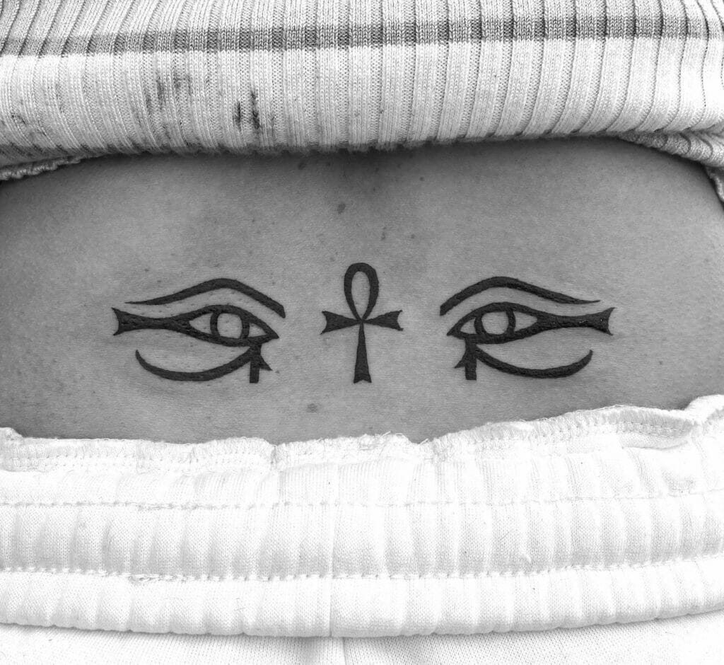 Egyptian Lower Back Tattoo