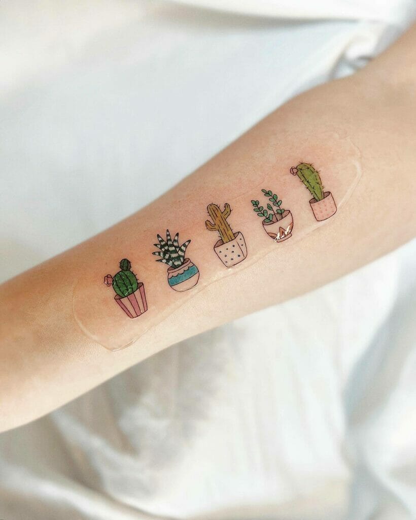 Beautiful Plants and Cacti Tattoo Ideas