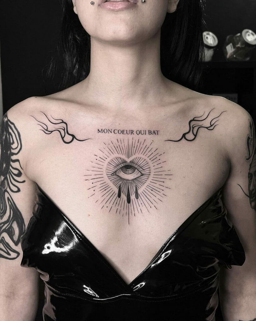 Astounding Shoulder-To-Chest Tattoos