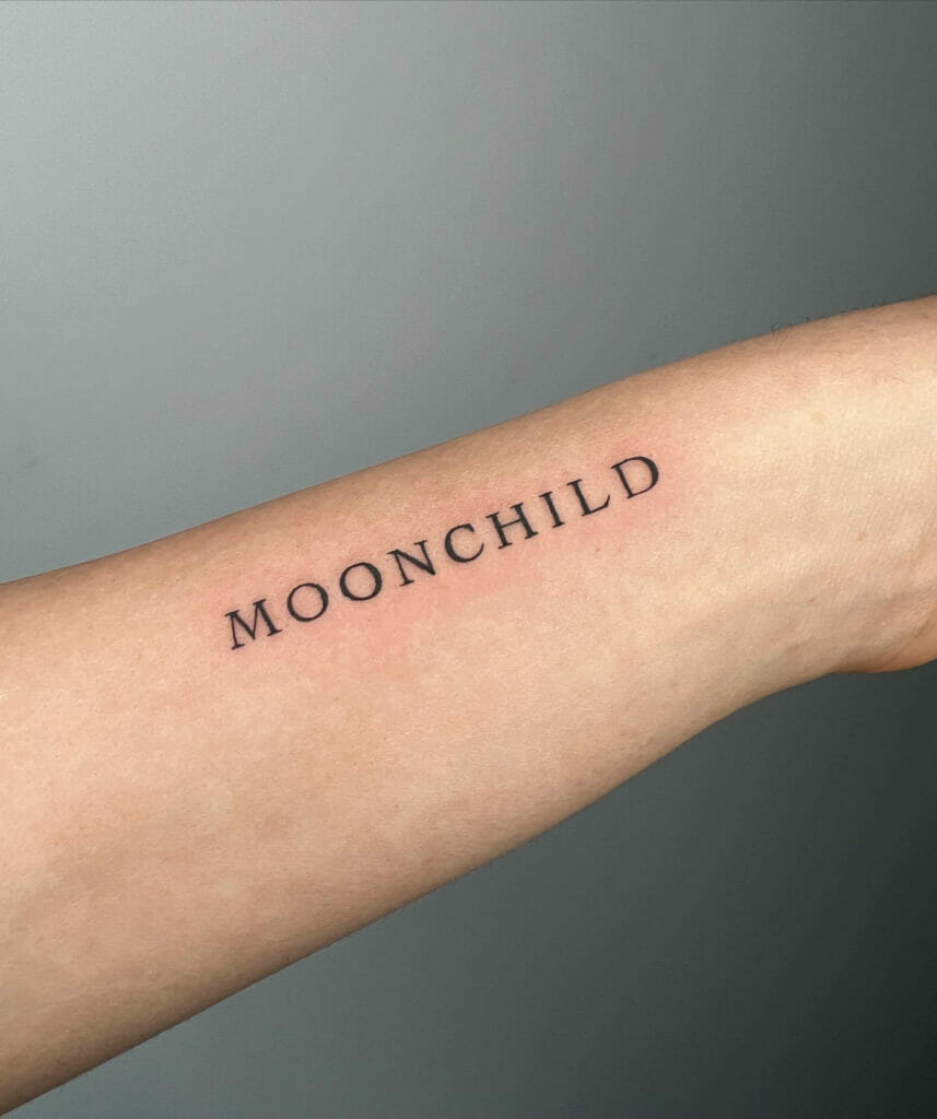 Moonchild Tattoo On The Wrist