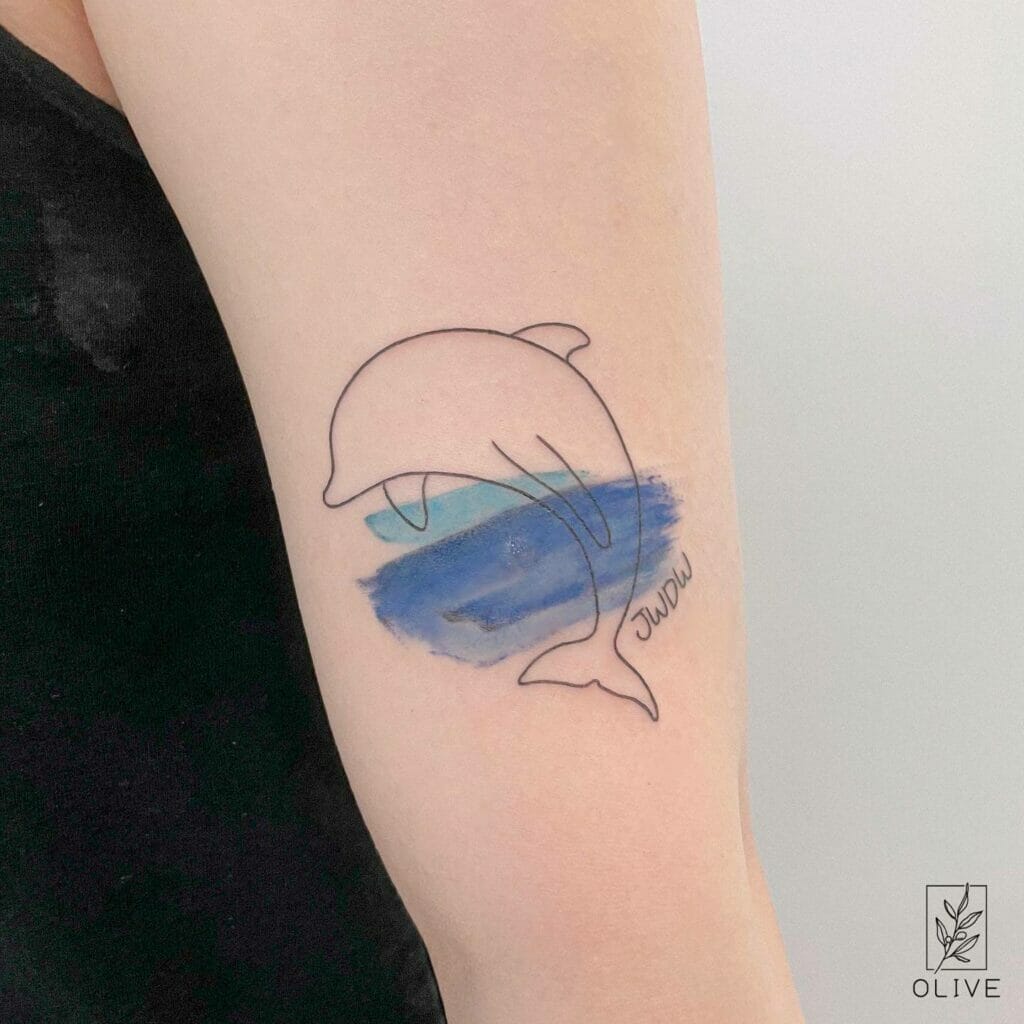Beautiful Dolphin Tattoo