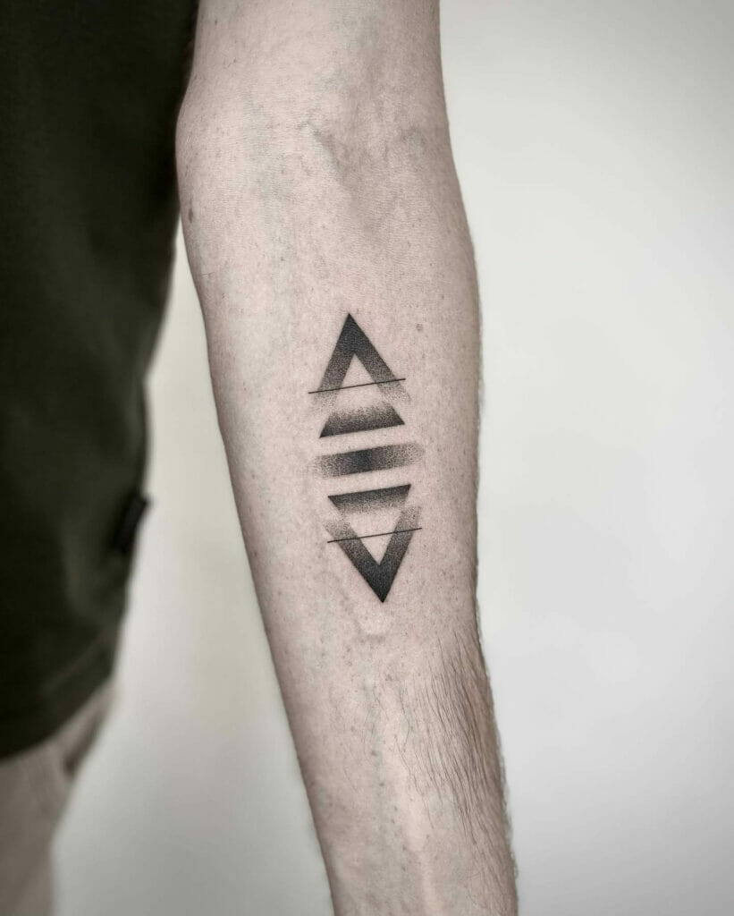 The Four Elements Triangles Tattoo