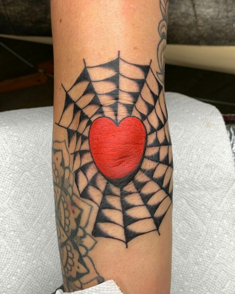 Elbow Heart Tattoos