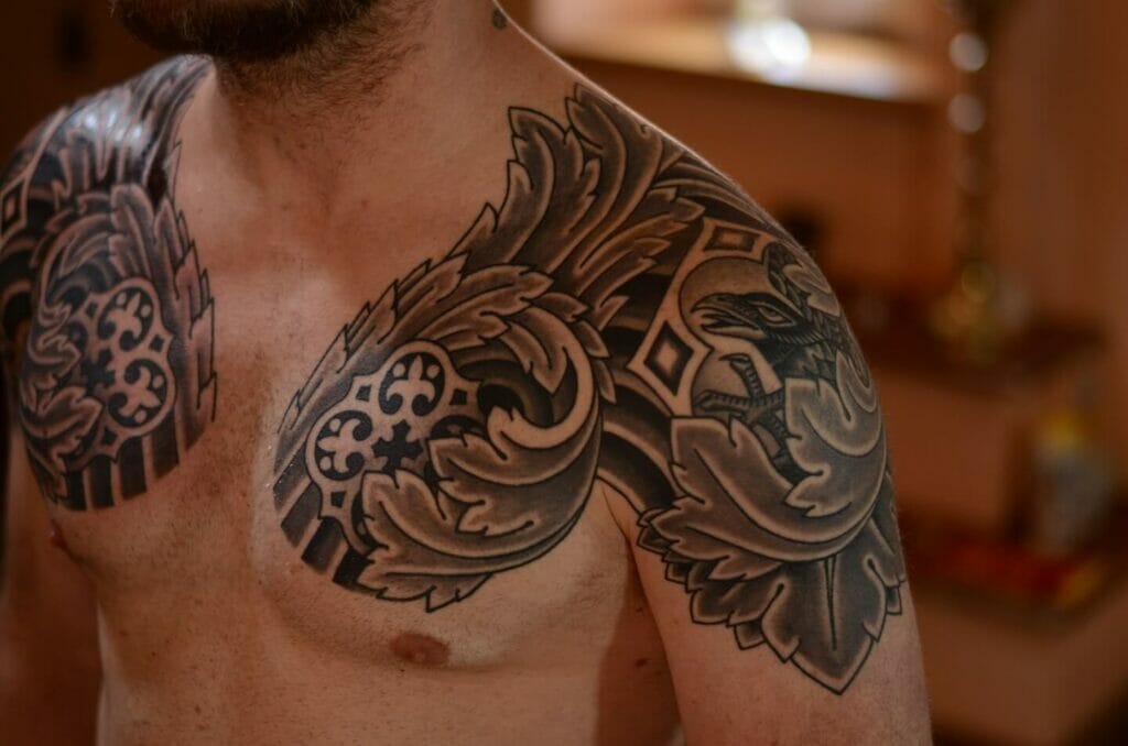 Eagle And Armor Tattoos