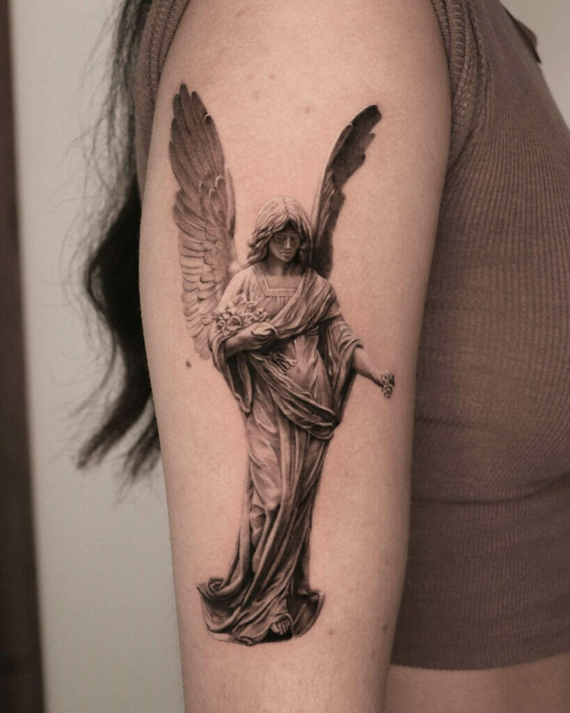 The Guardian Angel Tattoo With Wings