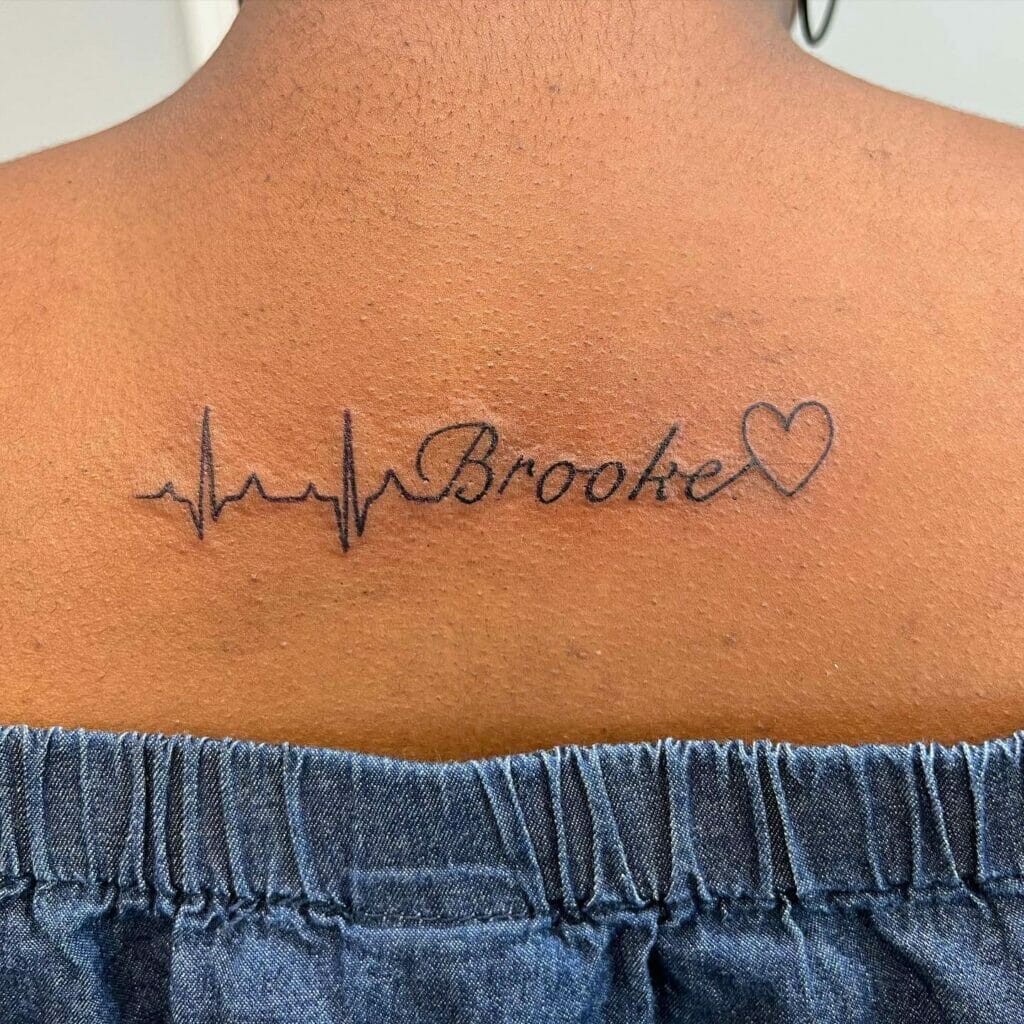 Beautiful Heartbeat Tattoo