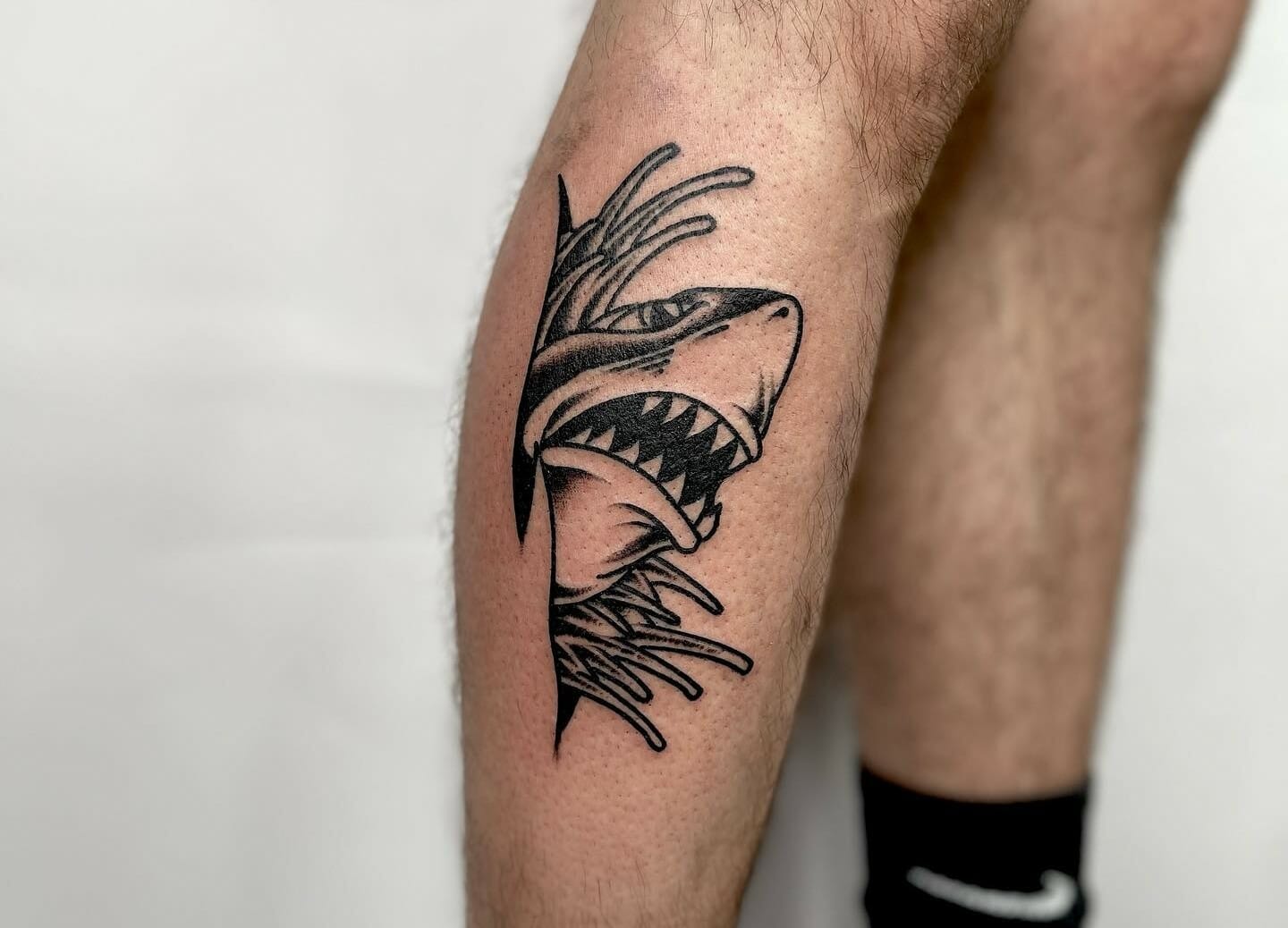 Twitter 上的East Coast Worldwideshark jaw knee tattoo done by Alex  httpstcoPswab0QkDp  Twitter