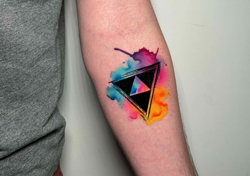 Triangle Geometric Tattoo