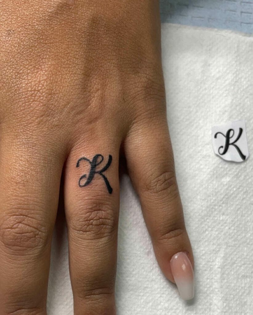 K Tattoo Design