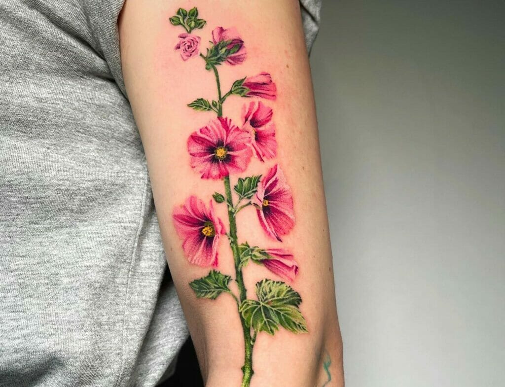 Wildflower Sleeve Tattoo