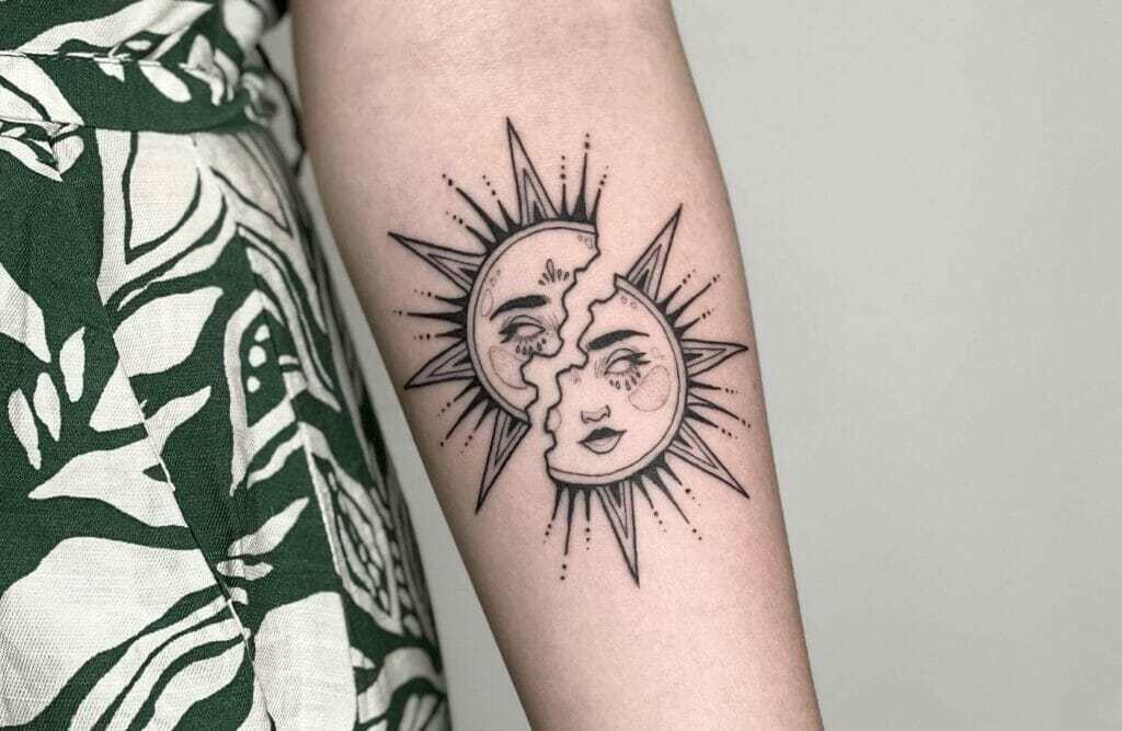 Sun Tattoo Minimalist