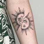 Sun Tattoo Minimalist
