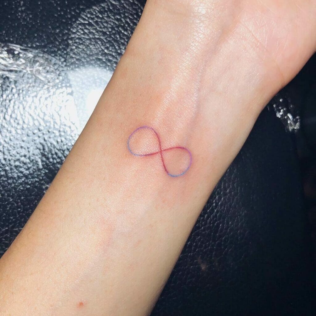 Colorful Infinity Tattoo