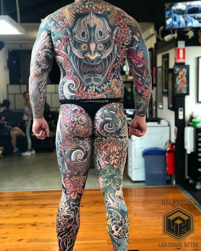 Full Body Yakuza Japanese Bodysuit Tattoo