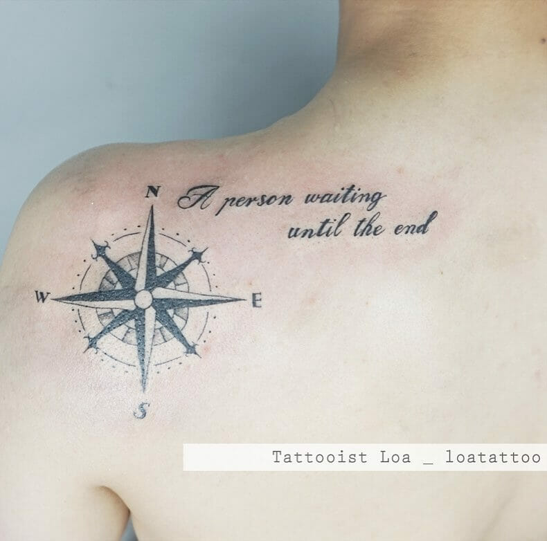 Inspiration Compass Guidance Tattoo