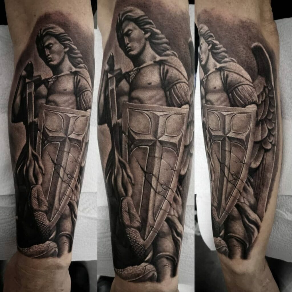 Protective Archangel Michael Tattoo
