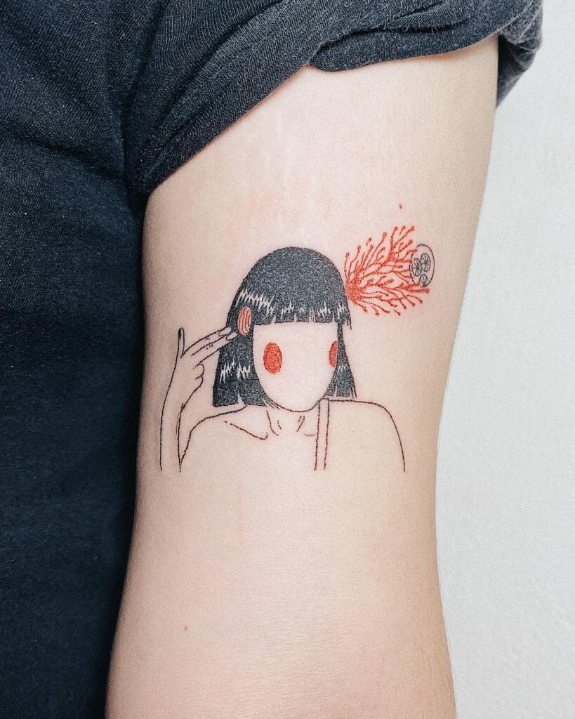 Anime-Inspired Tattoo Ideas For Overthinking For Women