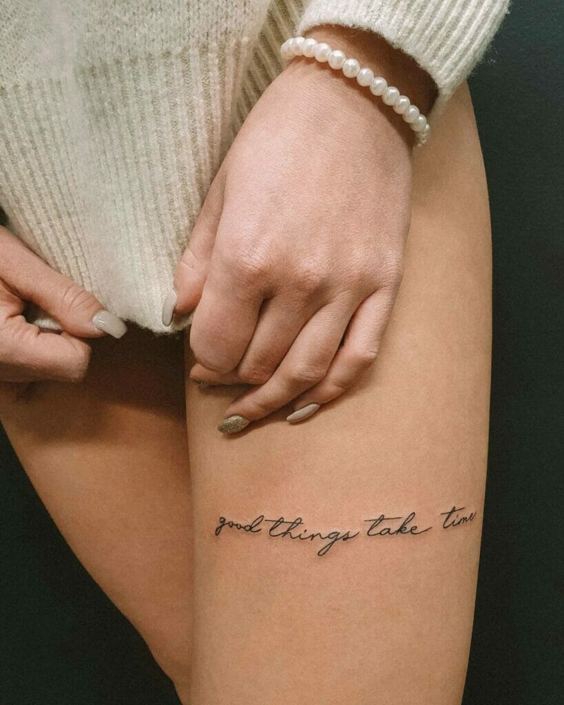 Simple Sleeve Tattoo With Quotes