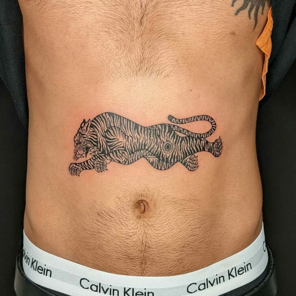 Leaping Tiger Tattoo