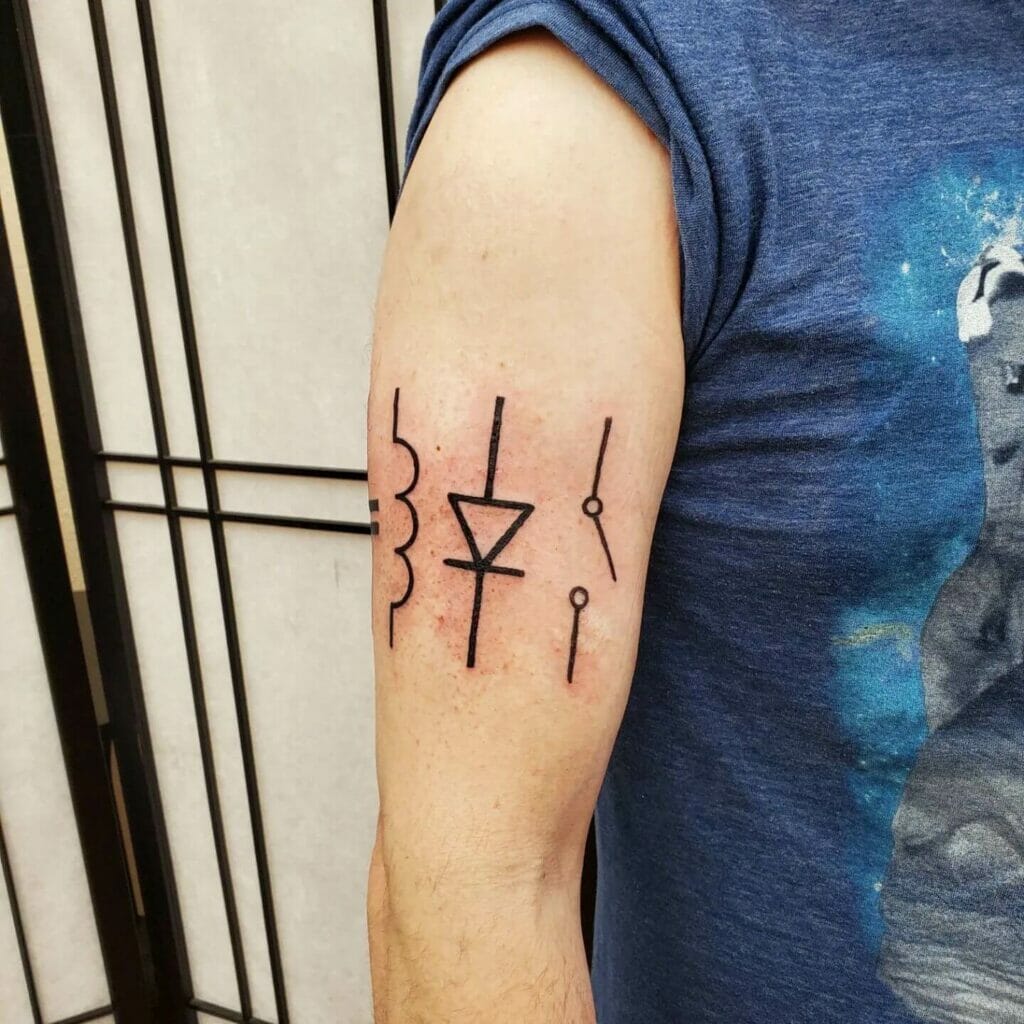  Classic Electronic Circuit Schematic Tattoo
