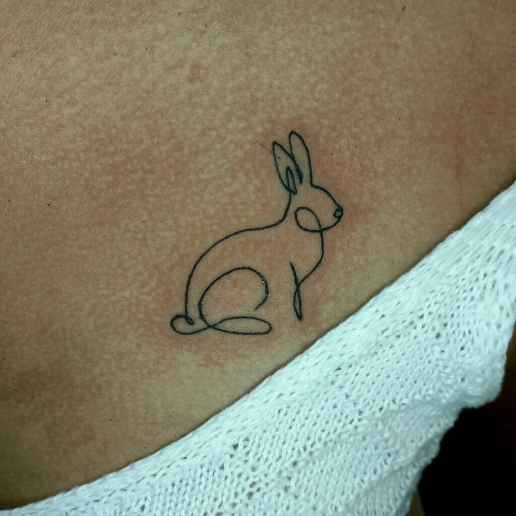 Rabbit Fine Line Tattoos