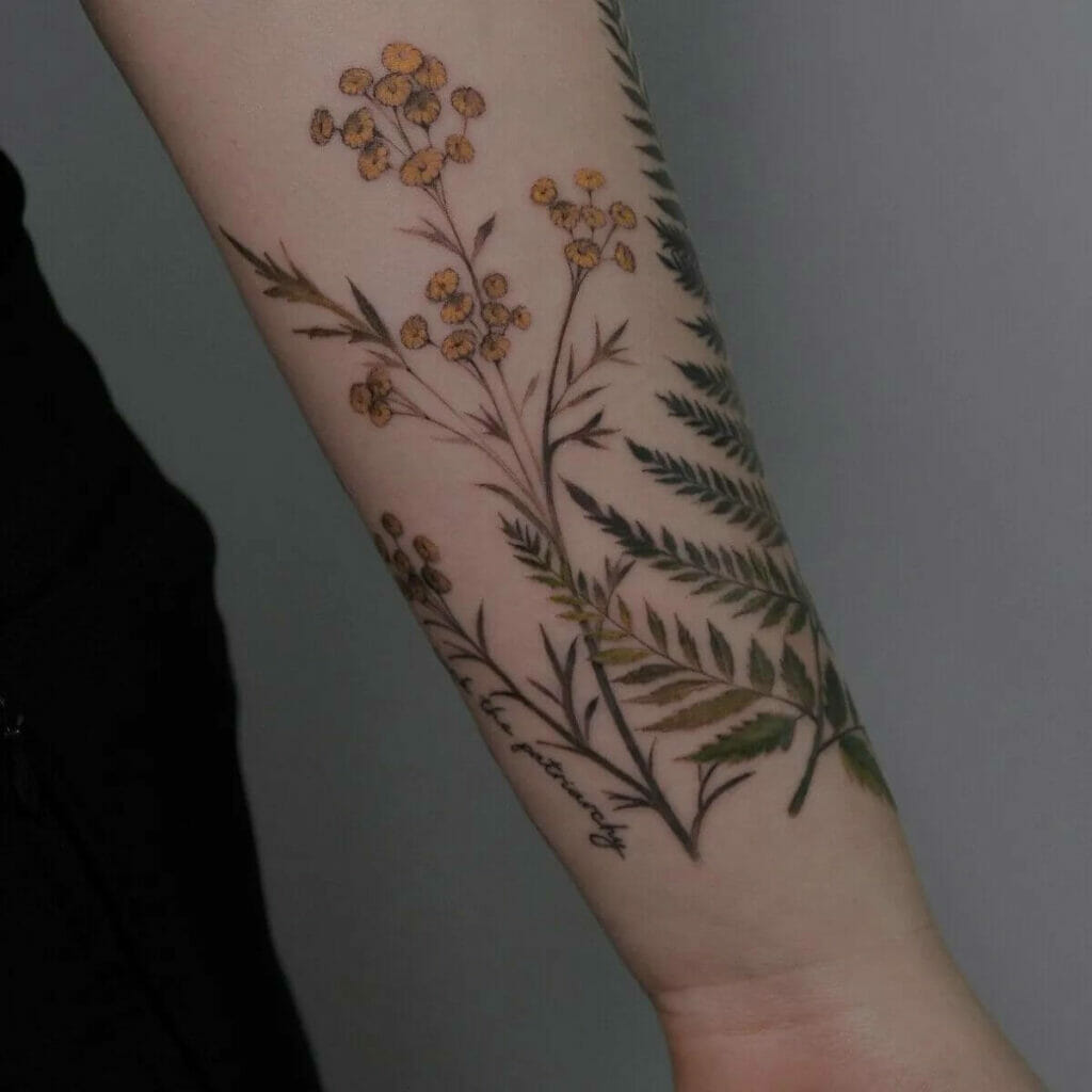 Rejuvenating Fern Tattoo For Healing And Long-life
