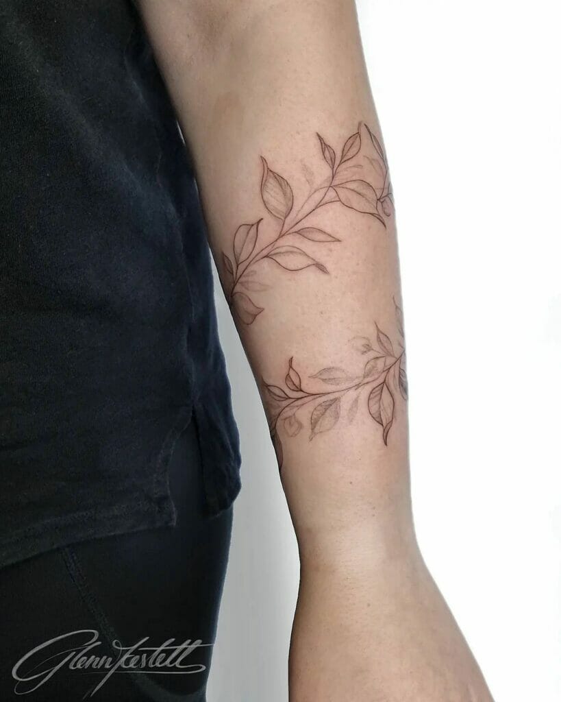 Botanic Armband Tattoo