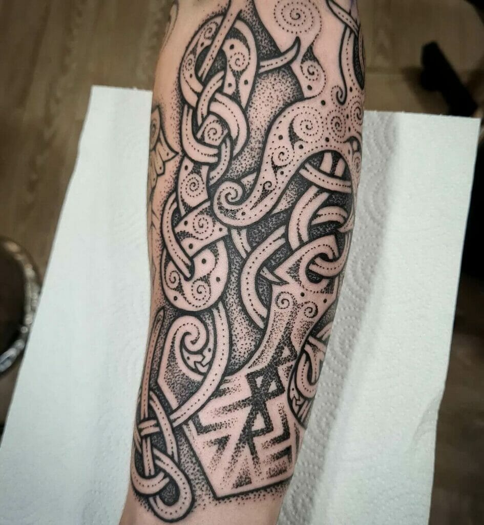 Celtic Tribal Hand Tattoo