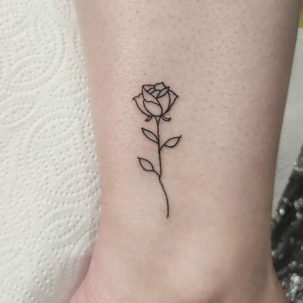 Rose Outline Tattoo Filler