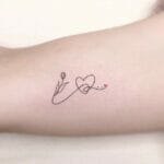 Heart With Initials Tattoo