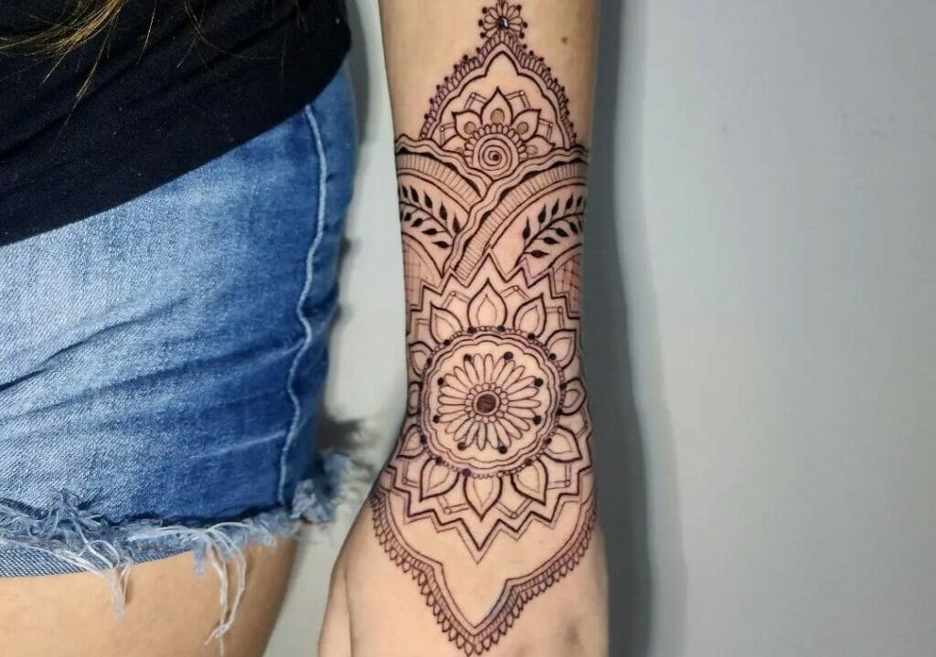 Mandala Wrist Tattoo